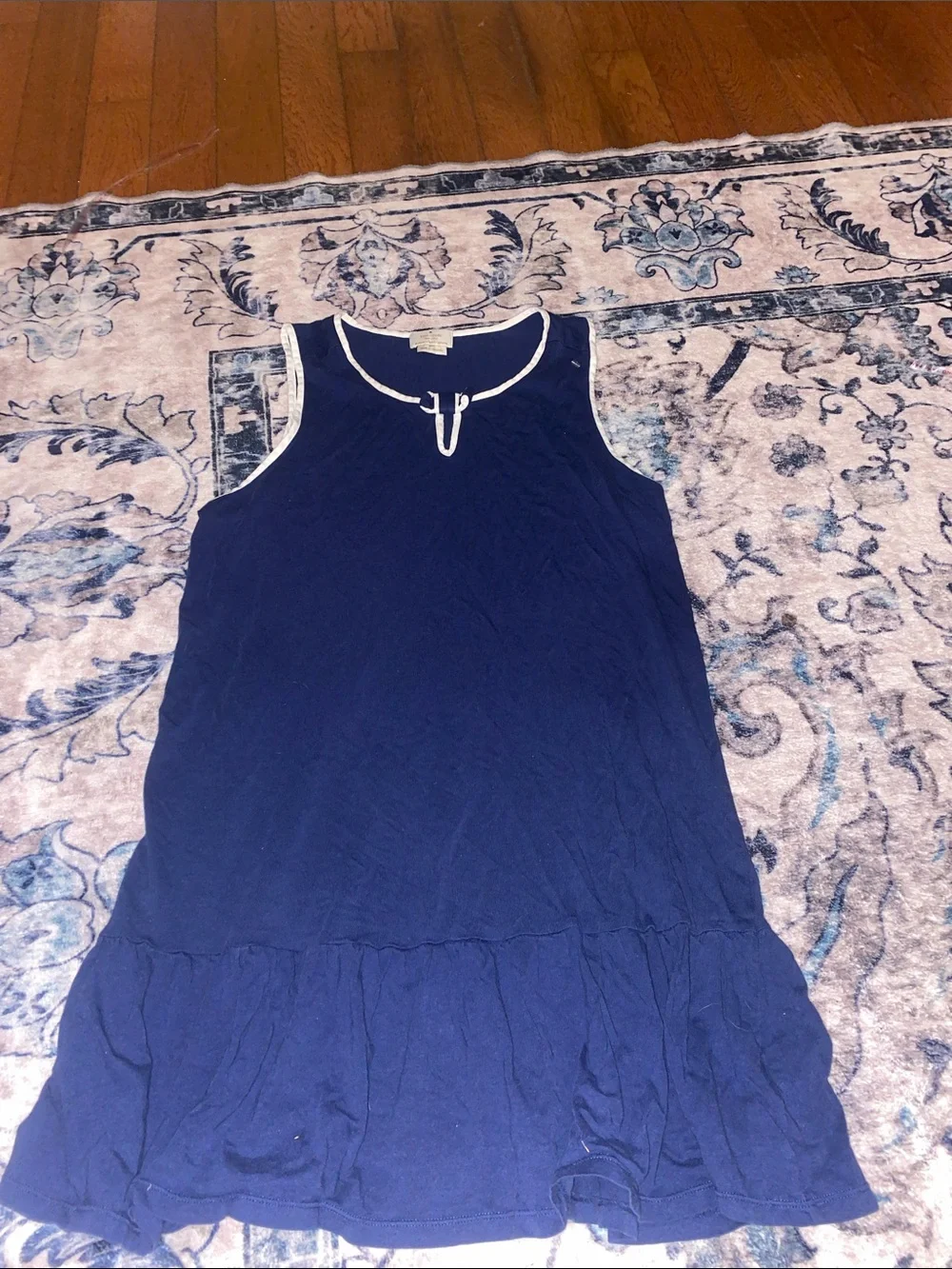 kate spade Navy and White Trim Sleeveless Dress